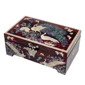 Handmade <b>Wooden</b> Mother of Pearl Inlay <b>Jewelry</b> <b>Box</b> Luxury <b>Jewelry</b> Storage Organizer for Rings Earrings Necklaces Bracelets - Product Image 5