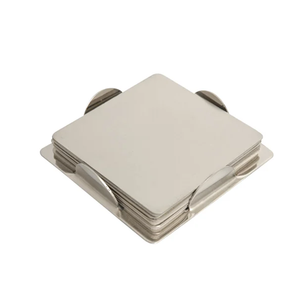 ที่รองแก้วโลหะอลูมิเนียมเคลือบเงาพร้อมขาตั้งเลเซอร์ - Product Image 1