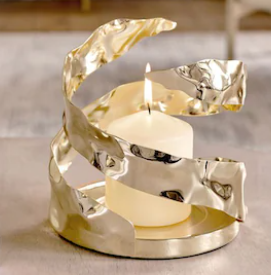 Bougeoir de Noël en métal et verre de luxe pour la décoration de la maison prix de gros bas quantité minimale de commande - Product Image 2