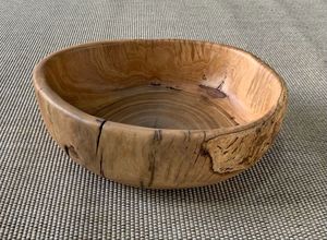 Tazón de masa de madera artesanal versátil promedio hecho a mano para frutas o ensaladas Tazón de granja rústico vintage de alta calidad - Product Image 5