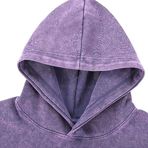 Sweat-shirts unis respirants pour hommes, style délavé, vêtements d'hiver, service OEM, faible MOQ - Product Image 6