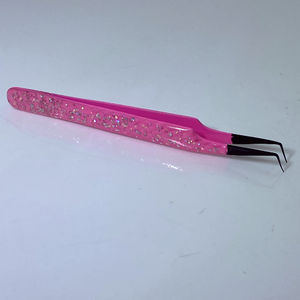 Pinzas de Acero Inoxidable de Alta Calidad con Punta Redondeada para Pestañas Magnéticas, Pinzas para Volumen de Pestañas - Product Image 3