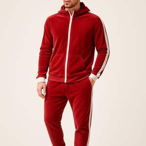 Chándal Jogger personalizado para hombre, Otoño Invierno 2025, conjuntos de dos piezas con cremallera de dos piezas, chándal de dos piezas transpirable ajustado para hombre - Product Image 1