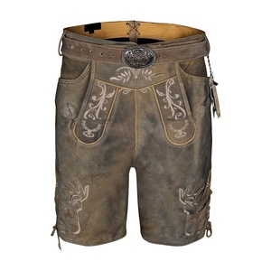 Venta al por Mayor de Trajes Bávaros Alemanes para Hombre, Incluye Pantalones Cortos Lederhosen de Estilo Urbano en Varios Colores - Product Image 1