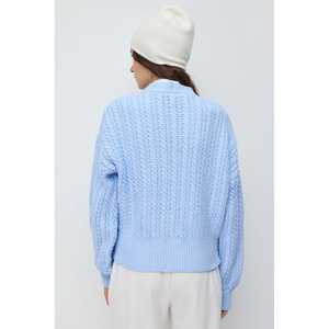 Cárdigan Informal de Manga Larga 100% Acrílico Tejido a Crochet - Product Image 2