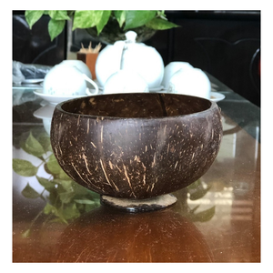 Tazón Artesanal de Cáscara de Coco, Cuerpo de Cáscara Sólida para un Uso Duradero y Distribución Comercial - Se Aceptan Diseños Personalizados - Product Image 1