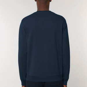 Nuevo estilo Logo Custom Fleece Crewneck Mock Neck Negro Gris Manga larga Sudaderas en blanco para hombre - Product Image 6