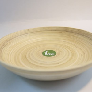 Assiette en bambou filé écologique pour ustensiles de cuisine prix de gros fabriquée au Vietnam Assiette de service en bambou enroulé - Product Image 4