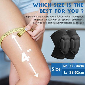 Dans une couleur unie léger et durable Service OEM nouveauté sur mesure réglable Protection genouillères - Product Image 4