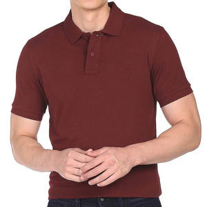 Summer 200Gsm Cotton Men Polo T Shirts 2022 Round Neck Short Sleeve Tee-Shirt - Product Image 6