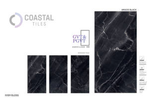 กระเบื้องปูพื้นสีดำเครื่องเคลือบดินเผาเกรดพรีเมี่ยมที่มีดีไซน์ทันสมัยและมีสไตล์กระเบื้องตกแต่งพื้นโดยผู้ส่งออก - Product Image 3