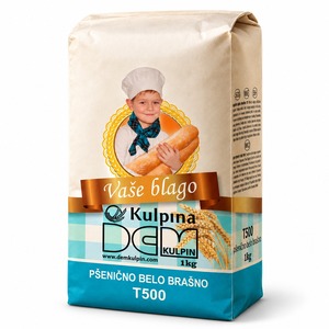 Harina de Trigo Blanca DEM Kulpin T500, 1 kg, Multiusos, Refinada, en Bolsa, Grado Estándar, 12 Meses de Caducidad - Product Image 1
