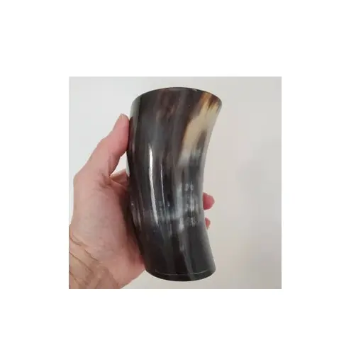 Moderne Hornblumenvase Klar Knospenvase Großhandel für dekorative kleine Blumenvase und runde Form und glänzend poliert
