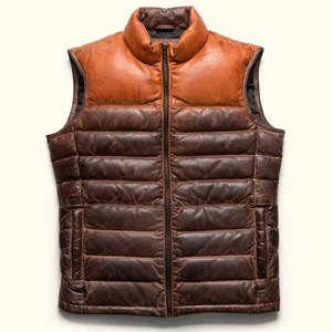 Gilet matelassé doublé polaire pour homme, léger et chaud, veste sans manches d'hiver pour l'extérieur, vêtement isolé personnalisé - Product Image 3