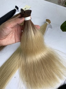 Extensiones de Cabello con queratina virgen, cabello humano de punta plana, doble estiramiento, venta al por mayor - Product Image 5