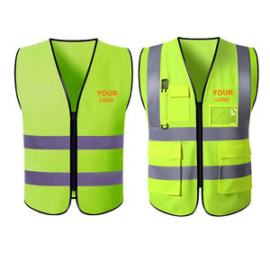 Gilet de sécurité de construction haute visibilité pour hommes, vêtements de travail réfléchissants imperméables avec logo personnalisable - Product Image 1