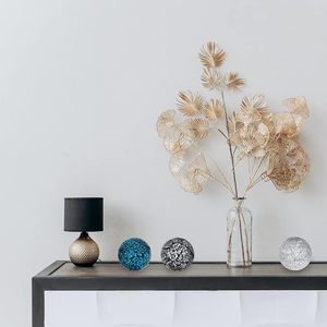 Sphère en verre mosaïque étonnante Design créatif Boules décoratives en verre Artisanat Boule dorée Ornements Décoration de la maison pour cadeau - Product Image 1