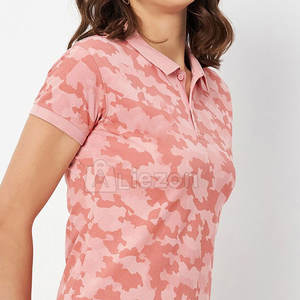 El último diseño de camisetas polo Causal Wear Camisetas Polo de color personalizado con logotipo personalizado - Product Image 6