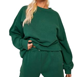 El mejor diseño Otoño Invierno liso mujeres sudaderas suelta moda pulóver mujeres cuello redondo sudadera mujeres transpirable sudaderas - Product Image 2