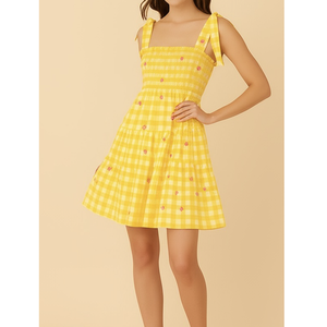 Fabricant de vêtements vietnamien robe pour femmes OEM ODM vêtements pour femmes étiquette personnalisée tissu personnalisé vêtements en gros - Product Image 2
