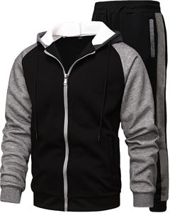 Venta al por mayor unisex 100% algodón deporte Atlético chándal hombres fábrica 2 piezas Jogging trajes personalizados conjunto de ropa de entrenamiento - Product Image 3