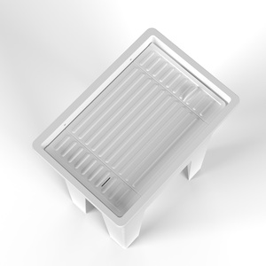 Évier utilitaire monobloc en résine PP blanche écologique Mongardi, L60 x L40 x H74 cm, facile à nettoyer avec kit de fixation de drain inclus - Product Image 5