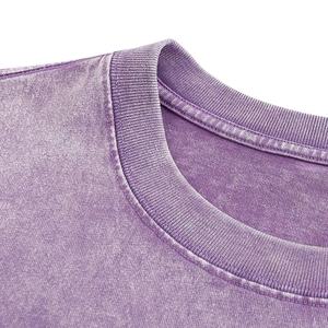 Camisetas Extra Grandes de Algodón de Color Sólido para Hombre, Nueva Llegada, Hechas a Medida, Lavado Ácido, Transpirables, de Secado Rápido y Ecológicas - Product Image 2