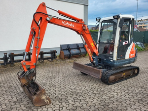 Mini-excavatrice Kubota KX71-3 de 2,8 tonnes avec 3 godets, excavatrice compacte hydraulique, prix usine, à vendre - Product Image 3