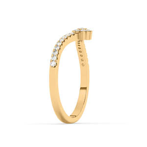 Anillo de diamante de oro cultivado en laboratorio con un impresionante motivo floral - Product Image 6