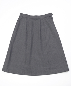 Enormous Prices Excellent Quality Six-Gored Zipper <b>Knee</b> <b>Length</b> Flare <b>Skirt</b> C6-Gray Breathable Anti-Wrinkle Japan Style <b>Women</b> - Product Image 3
