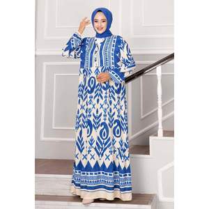 Robe Crème pour Femme en Viscose 100% avec Détails Demi-Boutonnage - Product Image 1