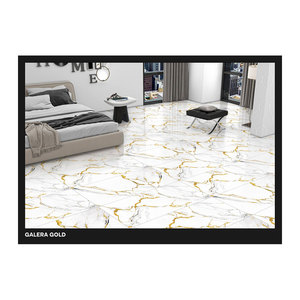 Azulejos de porcelana esmaltada pulida de diseño moderno de lujo Diaspro Gold 5mm de espesor Azulejos de pared brillantes para hoteles Hogar - Product Image 3