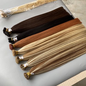 Kératine I Tip Extensions de cheveux Prix bon marché Cuticule vierge vietnamienne alignée Remy Hair Trame unique Couleur de surbrillance - Product Image 4