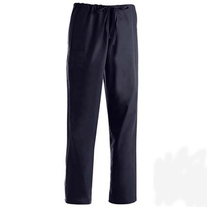 Pantalones Médicos Unisex, 180 GSM, Tela Elástica de Algodón y Poliéster, Azul Marino, Cintura con Cordón, Bordado Personalizado, Tela Tejida, Hospital - Product Image 6