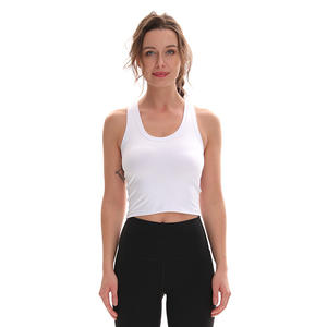 Camiseta sin mangas deportiva para mujer, Top transpirable de secado rápido para gimnasio - Product Image 4