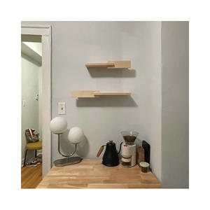 Étagère flottante en bois dur, étagères murales réversibles modernes, étagères murales personnalisées, - Product Image 2