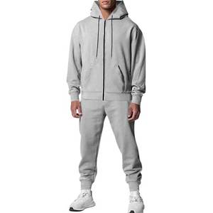 Mens Track Suits Fleece Lined Sweatsuit 2 Piece Sets Casual <b>Full</b> <b>Zip</b> <b>Hoodies</b> Jackets and Jogging Pants with Pockets Fall - Product Image 6