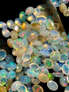 ขายส่งพลอยทัสบียะห์ โอปอลเอธิโอเปียแท้ 2-3 กะรัต สีขาว รูปไข่ แบบหลวม ทรงคาโบชอง พร้อมใบรับรองจากผู้เชี่ยวชาญ - Product Image 3