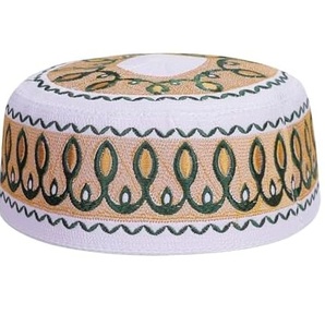 Chapeau musulman Ramzan Namaz Chapeau de prière Vente à chaud Respirant Vente en gros Couleur solide Logo personnalisé - Product Image 1