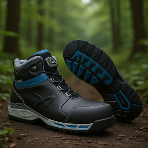 Zapatos de Seguridad TOFANE QL CTX MID, Botas Talla 45, Negro/Azul, S3 EN20345 - Product Image 3