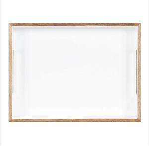 Bandeja cuadrada de madera de nogal para comida de cocina de alta calidad, bandeja para servir fruta, ensalada, pan - Product Image 6