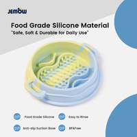 Gamelle d'alimentation portable en silicone de qualité alimentaire, élégante, anti-renversement, anti-étouffement, antidérapante et à alimentation lente pour chiens et chats