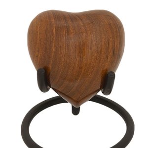 Recuerdo de urna de cremación de mascotas, producto ew, corazón de madera de estilo único hecho a mano - Product Image 6