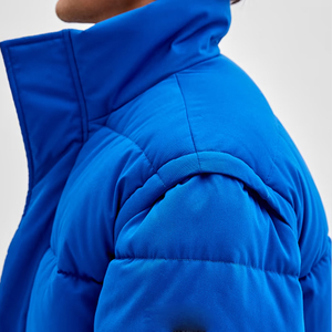 Custom Men's Thick <b>Warm</b> Detachable Sleeve Winter Puffer Bubble <b>Jackets</b> for Spring - Product Image 4