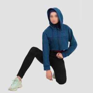 เสื้อฮู้ดผู้หญิงแนวสตรีทเสื้อมีฮู้ดผ้าใยสังเคราะห์ไม้ไผ่กันน้ำใส่สบายฤดูหนาวอิสลาม - Product Image 1