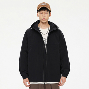 แจ็คเก็ตกันลมมีซิปเสื้อแจ็คเก็ตกันลมกันน้ำสำหรับเดินป่ากลางแจ้งปรับแต่งโลโก้ได้หลายแบบ - Product Image 5