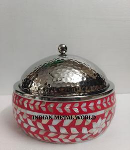 Olla caliente de diseño moderno de la mejor calidad, color rojo, acero inoxidable para vajilla, olla caliente, tamaño personalizado, forma redonda al precio más bajo - Product Image 2