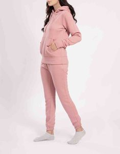 OEM ชุดวอร์มแบบสวมหัวสำหรับผู้หญิงสำหรับยิมชุดวอร์มดีไซน์ทันสมัยป้องกันการหดตัวสำหรับผู้หญิงพร้อมโลโก้สีตามสั่ง - Product Image 3