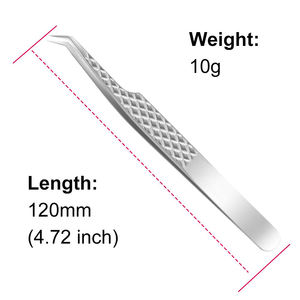 Échantillon d'extension de cils à pointe pointue en acier inoxydable avec logo personnalisé - Product Image 2