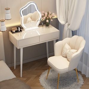 Modern Simple Luxury <b>Black</b> Modular Adjustable Teak Wood Dressing <b>Table</b> Panel Durable Bedroom Makeup <b>Vanity</b> Storage Stainless - Product Image 3